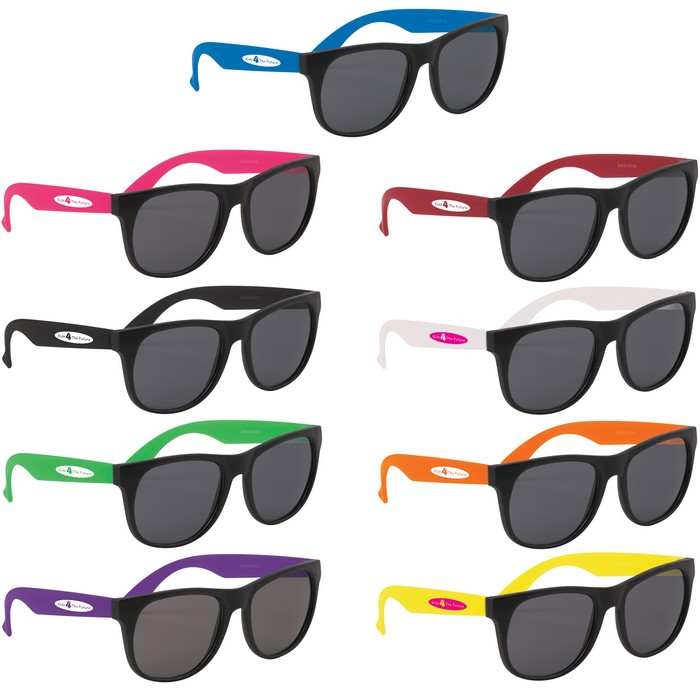 GH3999 Youth Rubberized Sunglasses With Custom ...